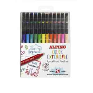 ALPINO 24 tenkých farebných fixiek Color Experience fine vyobraziť