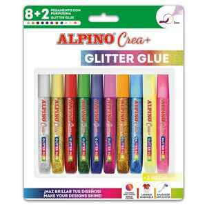 ALPINO Alpino Crea trblietavé lepidlo 10ks-zák+neón farby vyobraziť