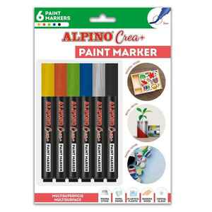 ALPINO Paint Marker balenie 6 základných farieb vyobraziť