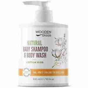 Wooden Spoon Detský sprchový gél/šampón na vlasy 2v1 Cotton Kiss 300 ml vyobraziť