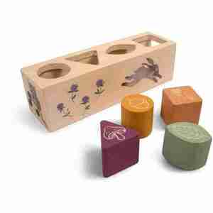 FILIBABBA Drevený box na vhadzovanie a triedenie tvarov vyobraziť