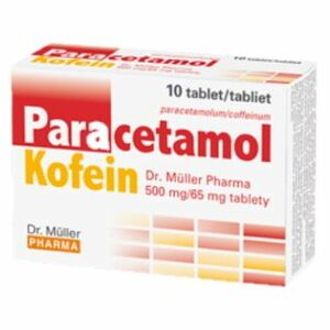 DR.MÜLLER Paracetamol Kofein 500mg/65mg 10 tabliet vyobraziť
