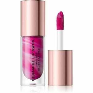 Makeup Revolution Ceramide Swirl hydratačný lesk na pery odtieň Berry Pink 4, 5 ml vyobraziť