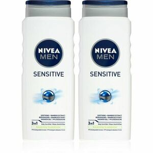 Nivea Men Sensitive sprchový gél na telo a vlasy (výhodné balenie) vyobraziť