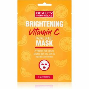 Beauty Formulas Vitamin C rozjasňujúca plátienková maska s vitamínom C 1 ks vyobraziť