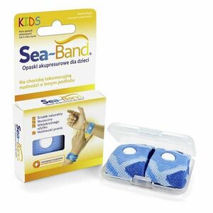 SEA-BAND Akupresúrne náramky proti nevoľnosti pre deti, modré vyobraziť