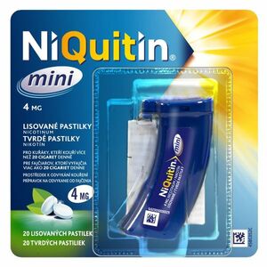NIQUITIN Mini 4 mg 20 tvrdých pastiliek vyobraziť