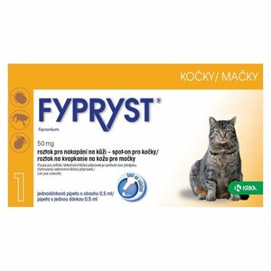 FYPRYST Spot-on pre mačky 0, 5 ml 1 pipeta vyobraziť