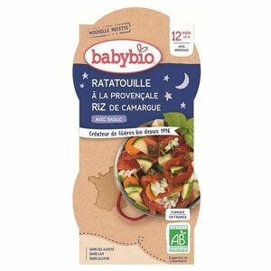 BABYBIO večerné menu Ratatouille po provensálsky s ryžou 2x200 g vyobraziť
