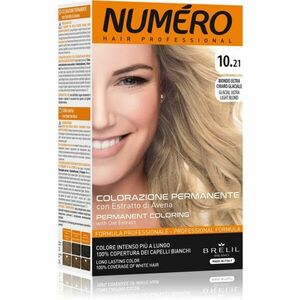 Brelil Numéro Permanent Coloring farba na vlasy odtieň 10.21 Glacial Ultra Light Blond 125 ml vyobraziť