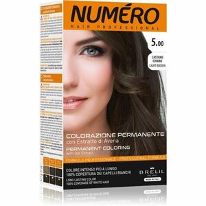 Brelil Numéro Permanent Coloring farba na vlasy odtieň 5.00 Light Brown 125 ml vyobraziť