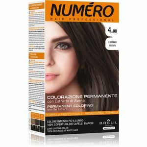 Brelil Numéro Permanent Coloring farba na vlasy odtieň 4.00 Brown 125 ml vyobraziť