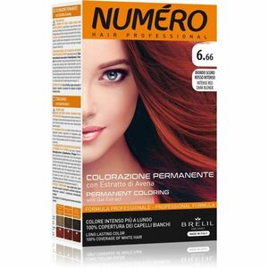 Brelil Numéro Permanent Coloring farba na vlasy odtieň 6.66 Intense Red Dark Blonde 125 ml vyobraziť