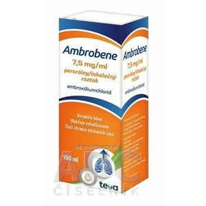 Ambrobene 7, 5 mg/ml sol pin 750 mg (liek.) 1x100 ml vyobraziť