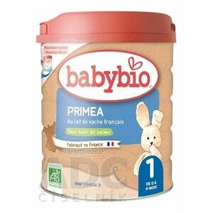 BabyBIO PRIMEA 1 počiatočné dojčenské bio mlieko (od 0 do 6 mesiacov) 1x800 g vyobraziť