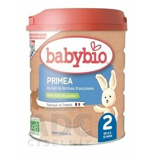 BabyBIO PRIMEA 2 následné dojčenské bio mlieko (od ukonč. 6. do 12 mesiacov) 1x800 g vyobraziť