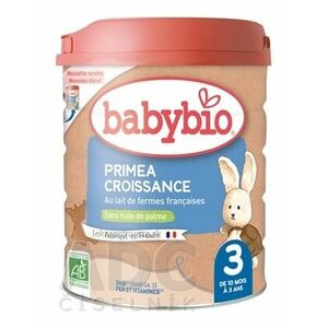 BabyBIO PRIMEA 3 Croissance následné dojčenské bio mlieko (od ukonč. 10. mesiaca) 1x800 g vyobraziť