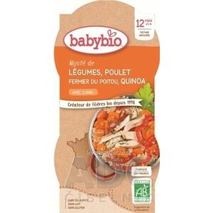BabyBIO Zelenina s kuracím mäsom a quinoa príkrm - menu (od ukonč. 12. mesiaca) 2x200 g vyobraziť
