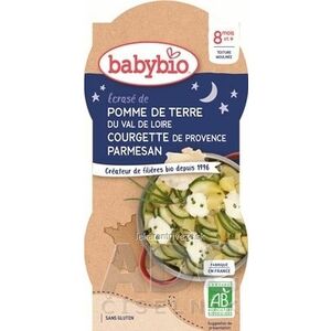 BabyBIO Zemiaky cuketa crème fraiche a parmezán večerné menu (od ukonč. 8. mesiaca) 2x200 g vyobraziť