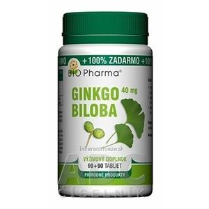 BIO Pharma Ginkgo biloba 40 mg tbl 90+90 (100% ZADARMO) (180 ks) vyobraziť