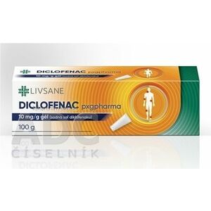 DICLOFENAC pxgpharma 10 mg/g gél gel (tuba laminát.) 1x100 g vyobraziť