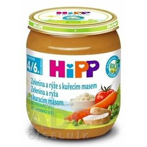 HiPP Príkrm BIO Zelenina a ryža s kuracím mäsom (od ukonč. 4./6. mesiaca) 1x125 g vyobraziť