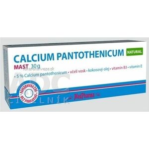 MedPharma CALCIUM PANTOTHENICUM Natural masť 1x30 g vyobraziť