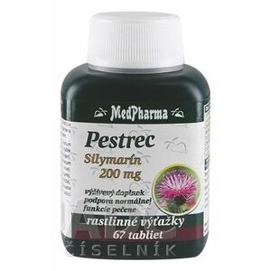 MedPharma PESTREC Silymarín 200 mg tbl 1x67 ks vyobraziť