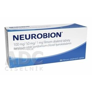 Neurobion 100 mg/50 mg/1 mg tbl flm (blis.PVC/PVDC/Al) 1x30 ks vyobraziť