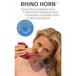 RHINO HORN Konvička na výplach nosa červená, s odmerkou na soľ (7090001498251) 1x1 ks vyobraziť
