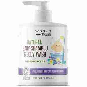 Wooden Spoon Detský sprchový gél/šampón na vlasy 2v1 s bylinkami 300 ml vyobraziť