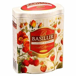 BASILUR Fruit Strawberry & Raspberry ovocný čaj 100 g vyobraziť