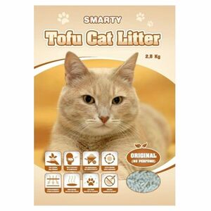 SMARTY tofu cat litter original bez vône podstielka pre mačky 2, 8 kg vyobraziť