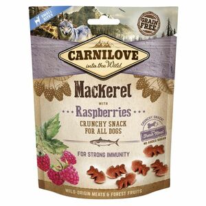 CARNILOVE Dog Crunchy Snack Mackerel&Raspberries 200 g vyobraziť