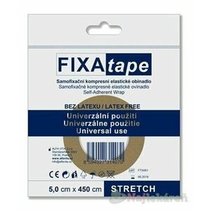FIXAtape samofixačné elastické ovínadlo STRETCH kompresné (5, 0cmx450cm) 1ks vyobraziť