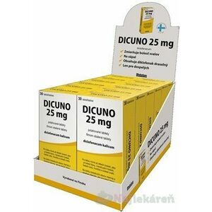 DICUNO 25 mg filmom obalené tablety na bolesť 12x30 tabliet, Doprava zadarmo vyobraziť