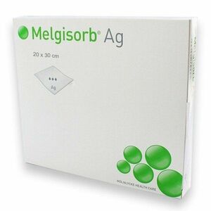 Melgisorb Ag 20x30cm antimikrobiálny alginátový obväz 5ks, Doprava zadarmo vyobraziť