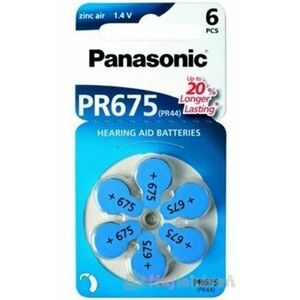 Panasonic baterie do naslouchadel 6ks PR675(PR44) vyobraziť