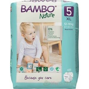 BAMBO 5 (12-18 kg) detské plienky priedušné 22 ks vyobraziť