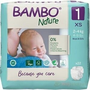 BAMBO 1 (2-4 kg) detské plienky priedušné 22 ks vyobraziť