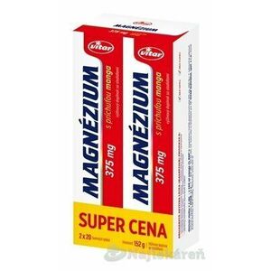 VITAR MAGNÉZIUM 375 mg DUOPACK tbl eff s príchuťou manga 2x20 40 ks, Akcia vyobraziť