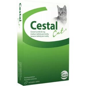 CESTAL Cat žuvacie tablety na odčervenie mačky 8tbl vyobraziť