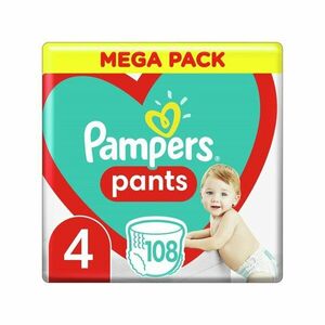 PAMPERS Pants 4 (9-15 kg) 108 ks Maxi Mega box - plienkové nohavičky, Doprava zadarmo vyobraziť