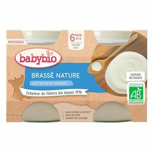 BABYBIO Brass z francúzskeho mlieka natur 2x130 g vyobraziť