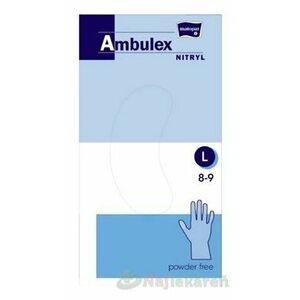 Ambulex rukavice NITRYLOVÉ veľ. L, modré, nesterilné, nepúdrované, 100ks vyobraziť