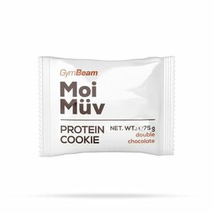 MoiMüv Protein Cookie - GymBeam, dvojitá čokoláda, 75g vyobraziť