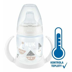 NUK FC fľaštička na učenie s kontrolou teploty 150 ml biela vyobraziť