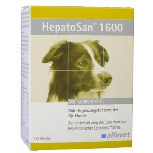 HepatoSan 1600mg na podporu funkcie pečene pre psy 32tbl vyobraziť