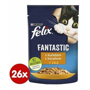 FELIX Fantastic cat kura v želé kapsičky pre psy 26x85g vyobraziť
