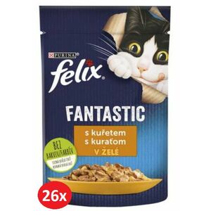 FELIX Fantastic cat junior kura v želé kapsičky pre psy 26x85g vyobraziť